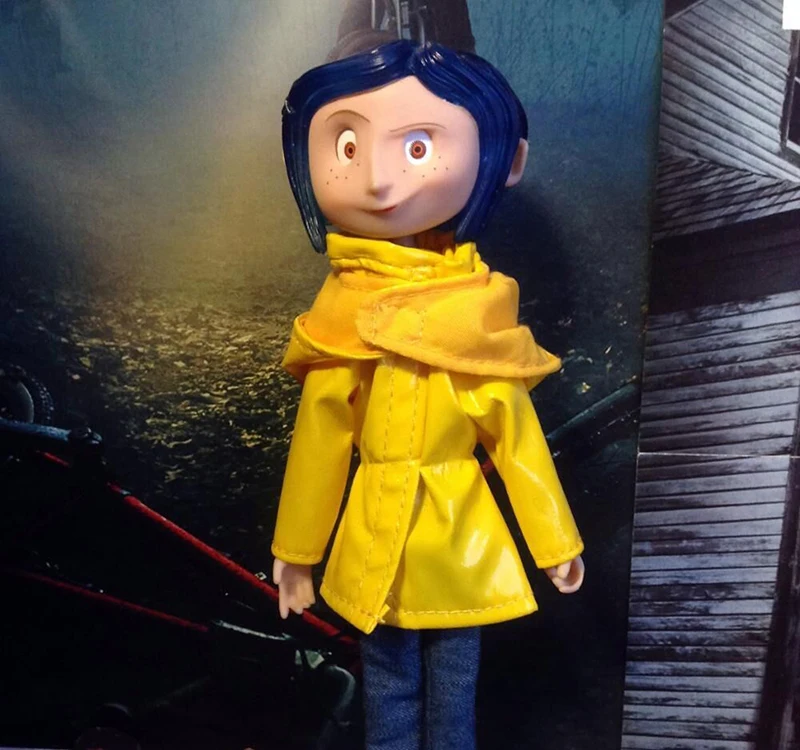 NECA коралин с желтым дождевиком фигурка игрушка кукла подарок на Рождество