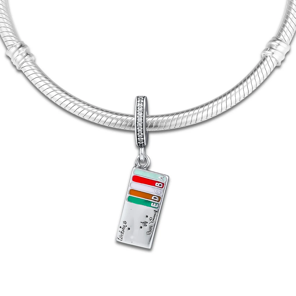 

Parkland Ticket Book Charm Fits Charms Silver Bracelets For Woman DIY Fashion Sterling Silver Beads For Jewelry Making