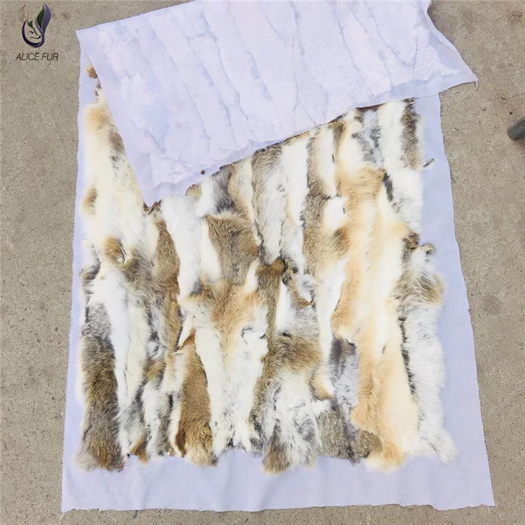 Пластина из натурального кроличьего меха пушистая кожа мех материал сделай сам