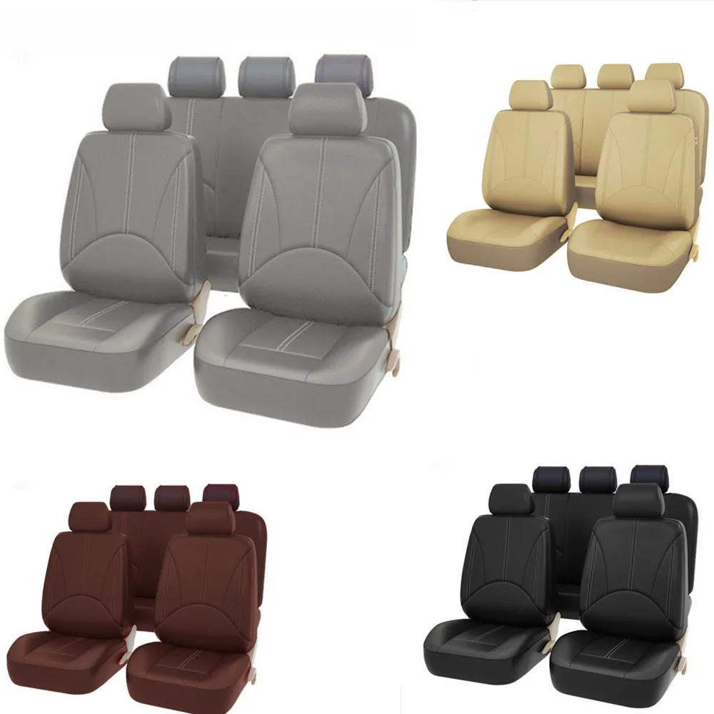 

9PC Leather Car Seat Covers Cushion Pad For Acura/Aston Martin/Alfa Romeo/Alpina/Lamborghini/Lincoln/Maserati/Saab/Suzuki/Smart