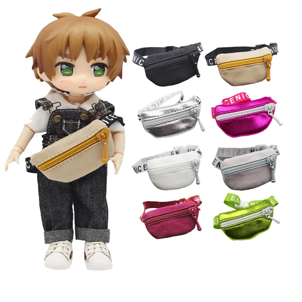 

Миниатюрная сумка-мессенджер для кукол Ob11, ГСК, Дод-кукол и аксессуары для кукол BJD 1/12, сумка для игрушек с молнией