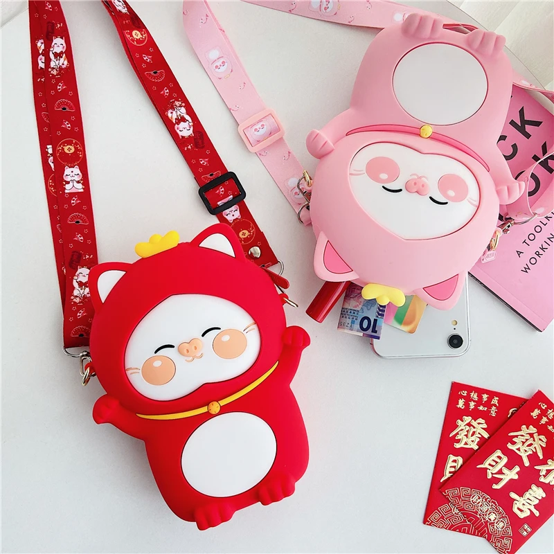 С модным животным Стиль сумки с цветочной вышивкой героями мультфильмов