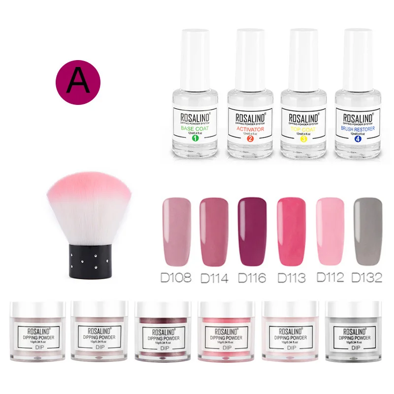 

Nail Dipping Powder Set Nail Art Decoration Crystal Shiny Manicure Glitter Powder EY669