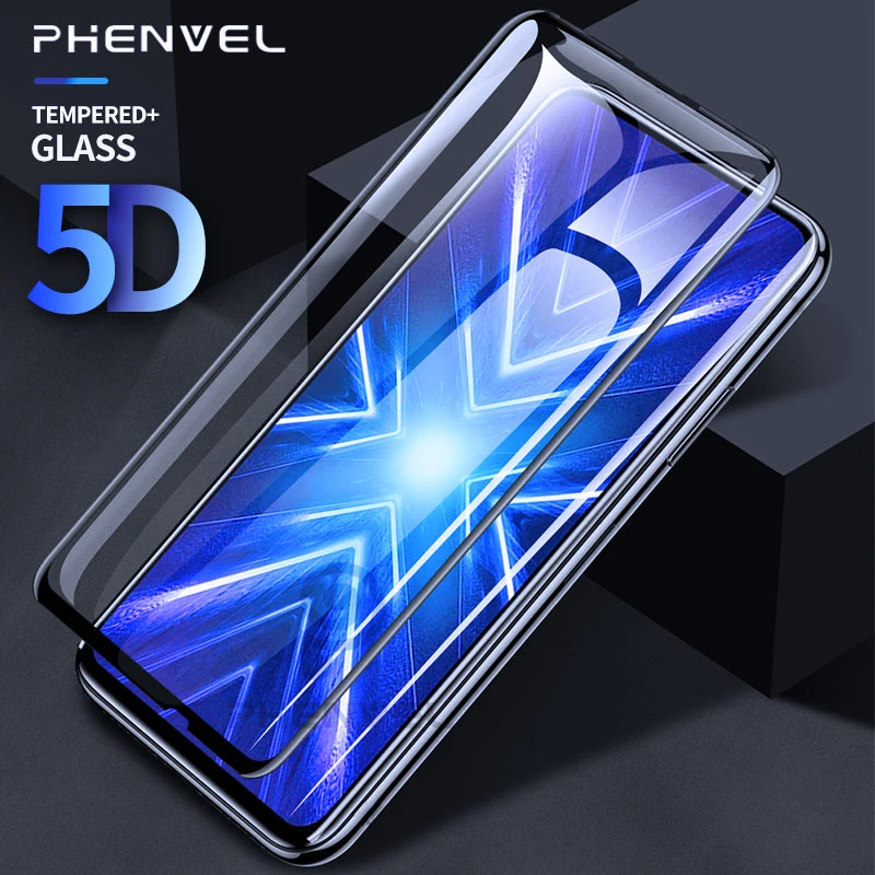 5D противоударное стекло для huawei honor 9x Премиум полное покрытие экрана протектор honor 9x Олеофобное закаленное стекло