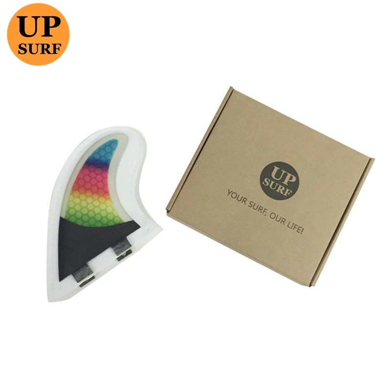 FCS Quad Fin G5 + K2.1 Красочная доска для серфинга из стекловолокна карбоновые ласты
