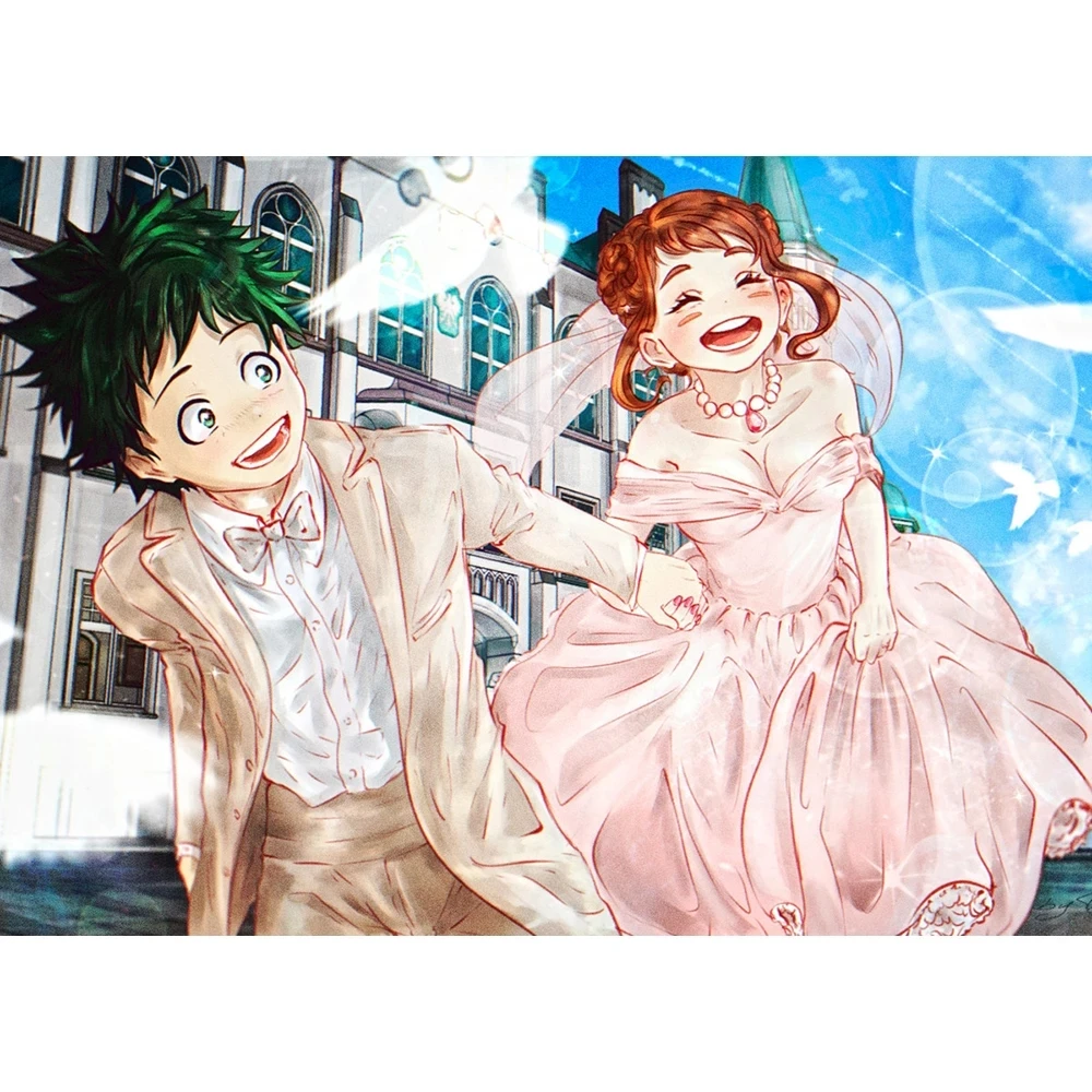 

Wall Art Painting My Hero Academia Picture Animation Character Canvas Poster Hd Prints Modular Modern Living Room For Home Decor
