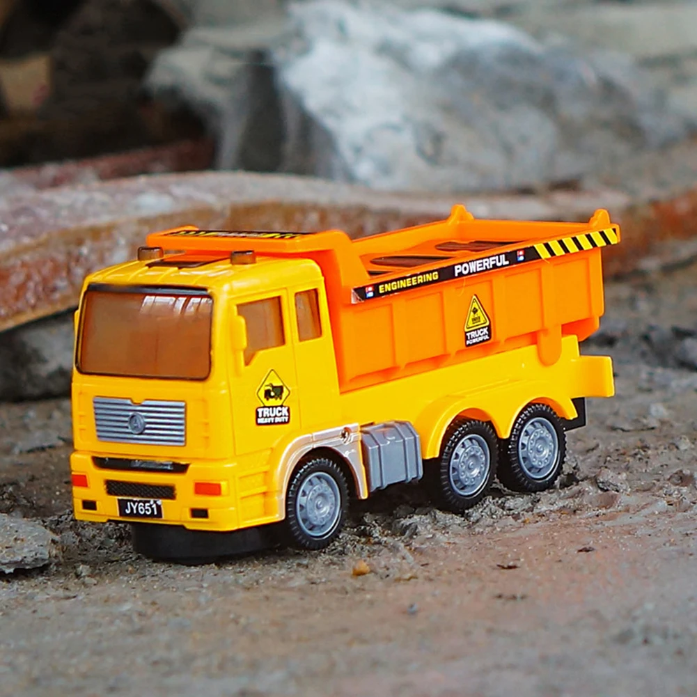 1:43 Diecast Engineering Toy Multi-directional Lighting Oil Tanker Loader Mixer Truck Model Kids Electric Car Toy