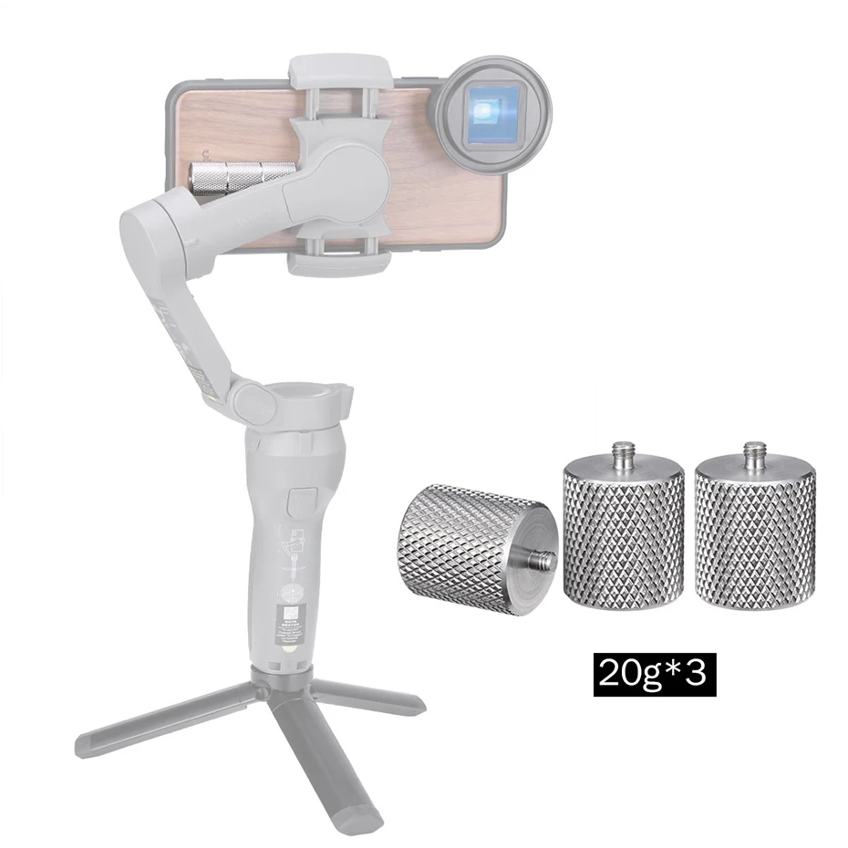 60 г Gimbal счетчик веса для Dji Osmo Mobile 3 2 Zhiyun Smooth 4 Vimble 2 счетчик веса для бликов момент анаморфные линзы