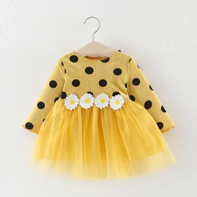 flower dress yellow Куртка с заячьими ушками для маленьких девочек зимнее пальто Повседневная теплая хлопковая верхняя одежда с капюшоном для маленьких детей от 0 до 3 лет зимнее пальто Одежда для детей - Цвет: flower dress yellow