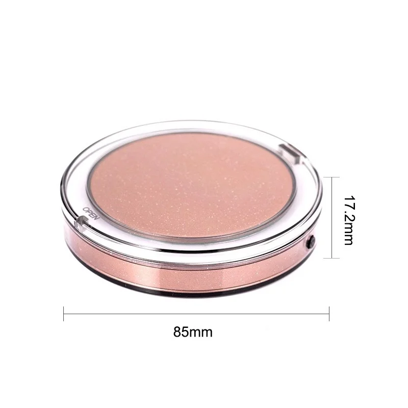 Карманное косметическое зеркало с естественными светодиодными лампами