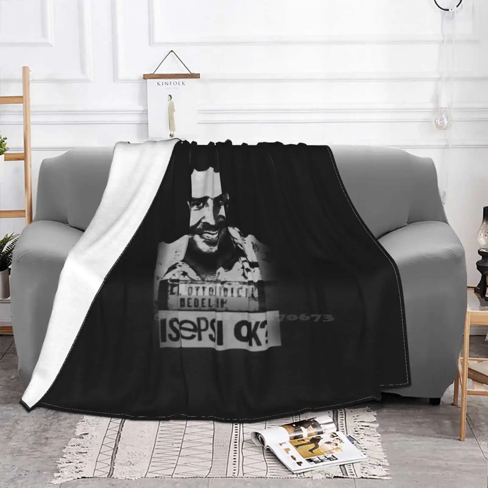 Pablo Escobar T Shirts Hot Sale Printing High Qiality Warm Flannel Blanket Uk | Дом и сад