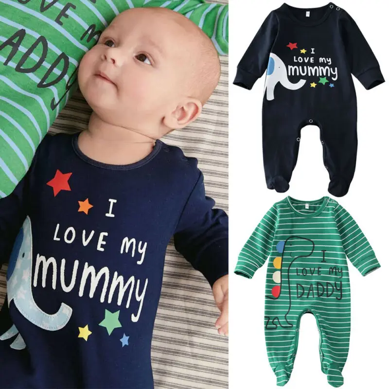 2019 NEW infant newborn boy girl wrapped Footies jumpsuit cotton comfortable cute printed long sleeve palysuit 0-6M baby clothes | Детская