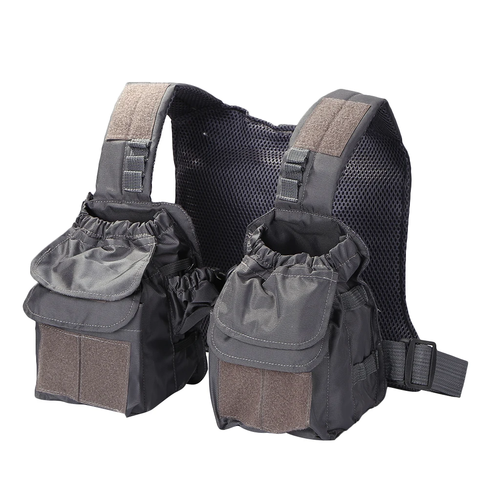 

Outdoor Sports Fishing Vest Fly Fishing Vest Tactical Chest Pack Breathable Mesh Adjustable Fishing Waistcoat Fishing tackle