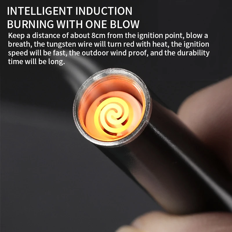 Зажигалка для сигарет сенсорный экран зажигалка компактный смарт датчик usb