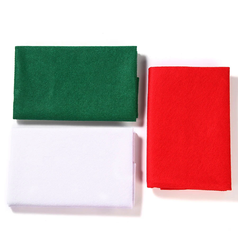 

90X92CM Christmas Series DIY Soft Felt Fabric 1.4MM Thick Non-Woven For Festival Home Decoration Needlework Sewing Crafts