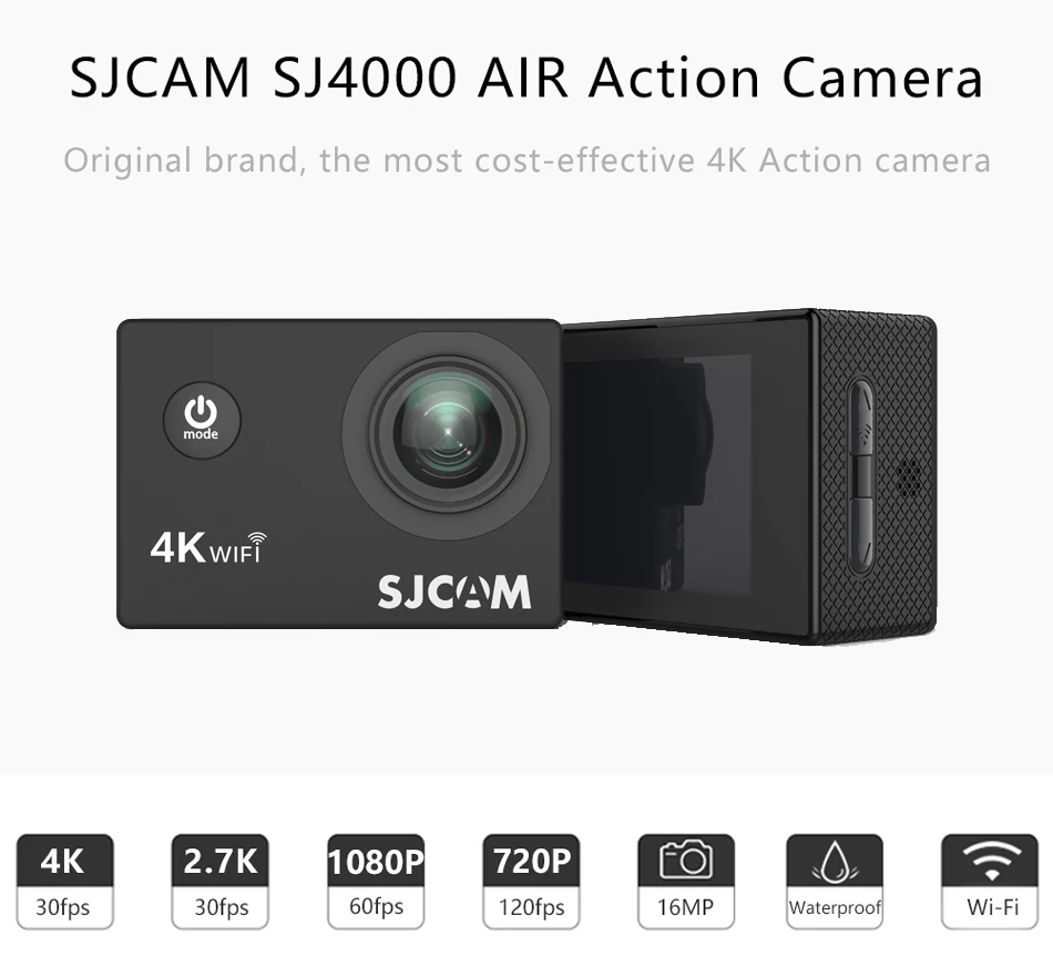 Pаспродажа Оригинальная Экшн-камера SJCAM SJ4000/ SJ4000AIR/ SJ4000 WIFI 1080P 2.0 LCD Full HD S водонепроницаемая Спортивная камера Спортивная DV-камера