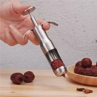 stainless steel red dates jujube pitter cherry olive corer home kitchen fruit core remover seed push out tool accessories