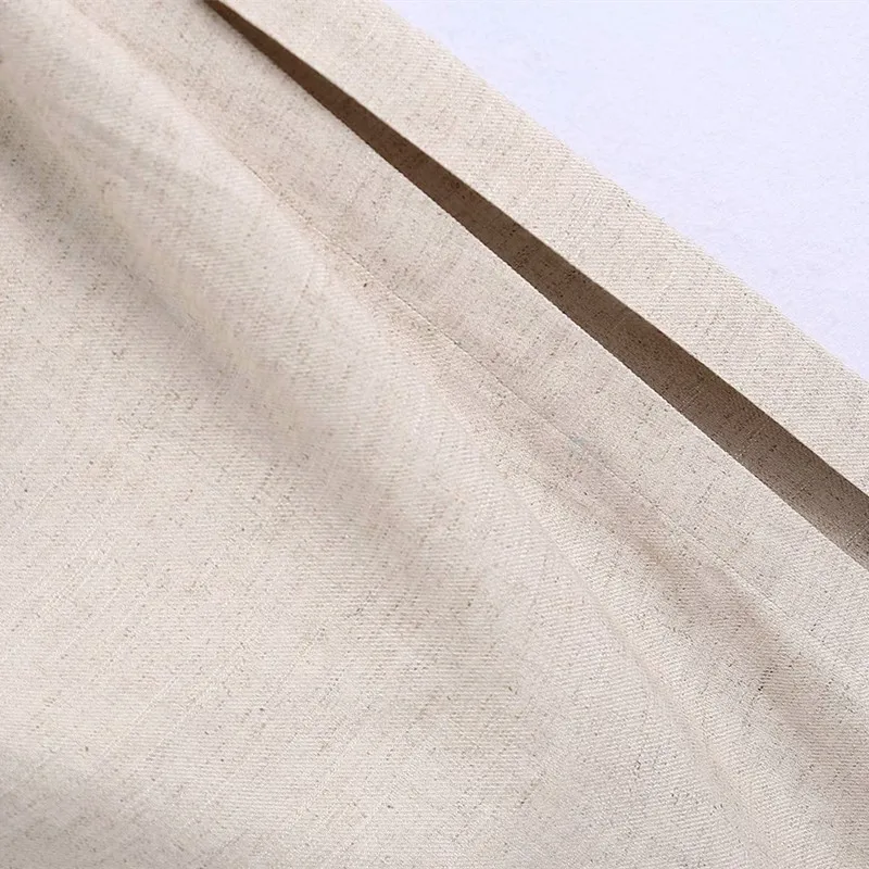 

PUWD Casual Women High Waist Skirt 2021 Summer Fashion Ladies Chinese Style Vintage Skirt Female Solid Color Slit Skirt