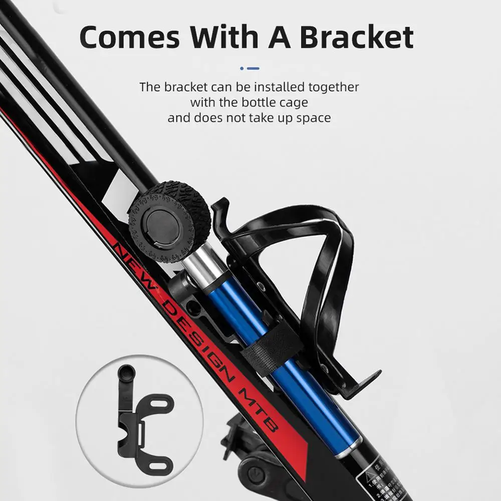 Мини велосипедный насос с 4 манометром 120 PSI Ручной Presta и Schrader Ball Road MTB шины для