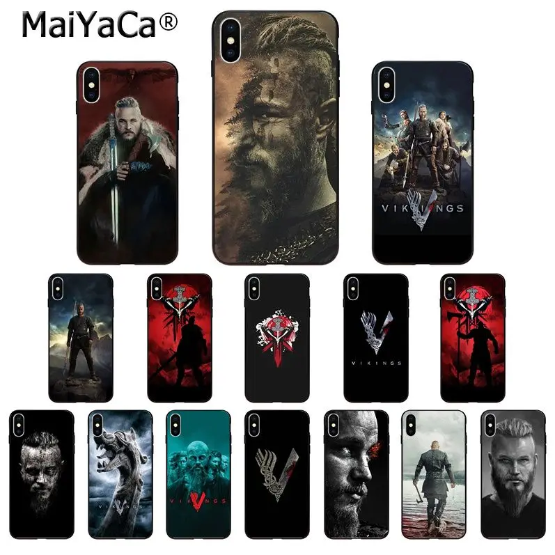MaiYaCa ТВ серия Vikings Ragnar Lothbrok ТПУ мягкий чехол для телефона iPhone 5 5Sx 6 7 7plus 8 8Plus X XS MAX XR 11