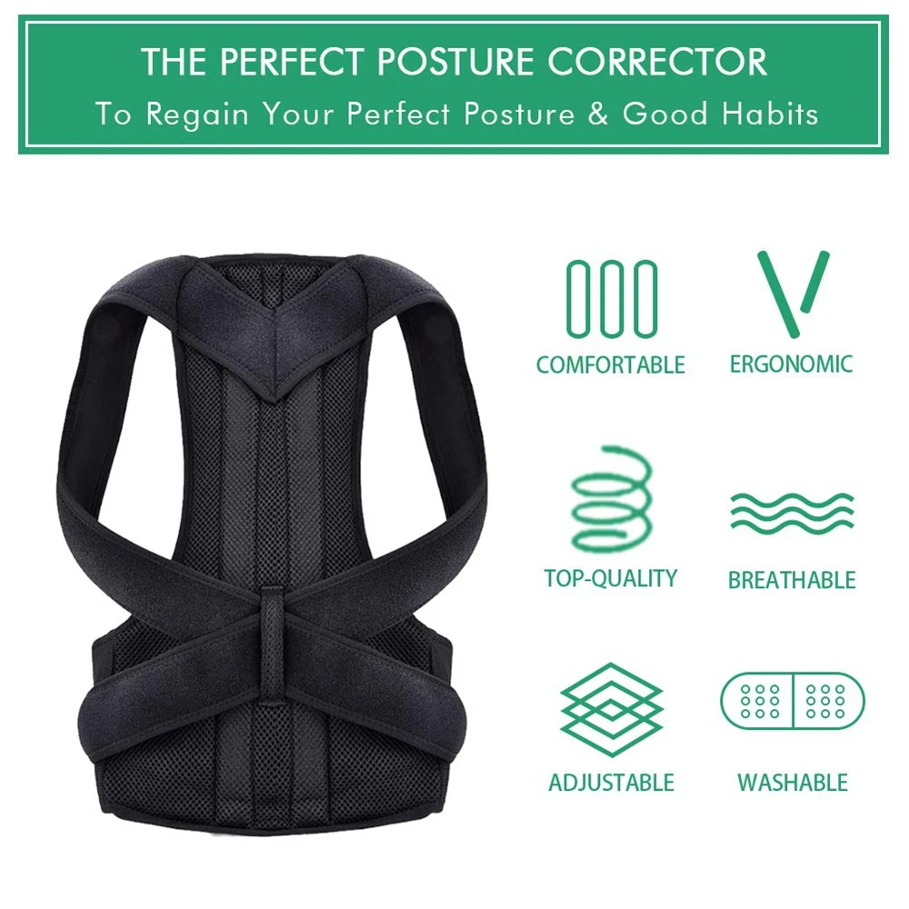 Adjustable Posture Corrector for Men Women Back Straightener Posture Corrector Brace Support Belt Good Quality ( Back/Shoulder )