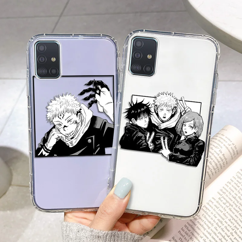 For Samsung A51 Cases Jujutsu Kaisen Anime Case Samsung A53 A52 A52S 5G A71 A32 A12 A70 A50 S22 Ultra S21 S20 FE A73 A31 Covers