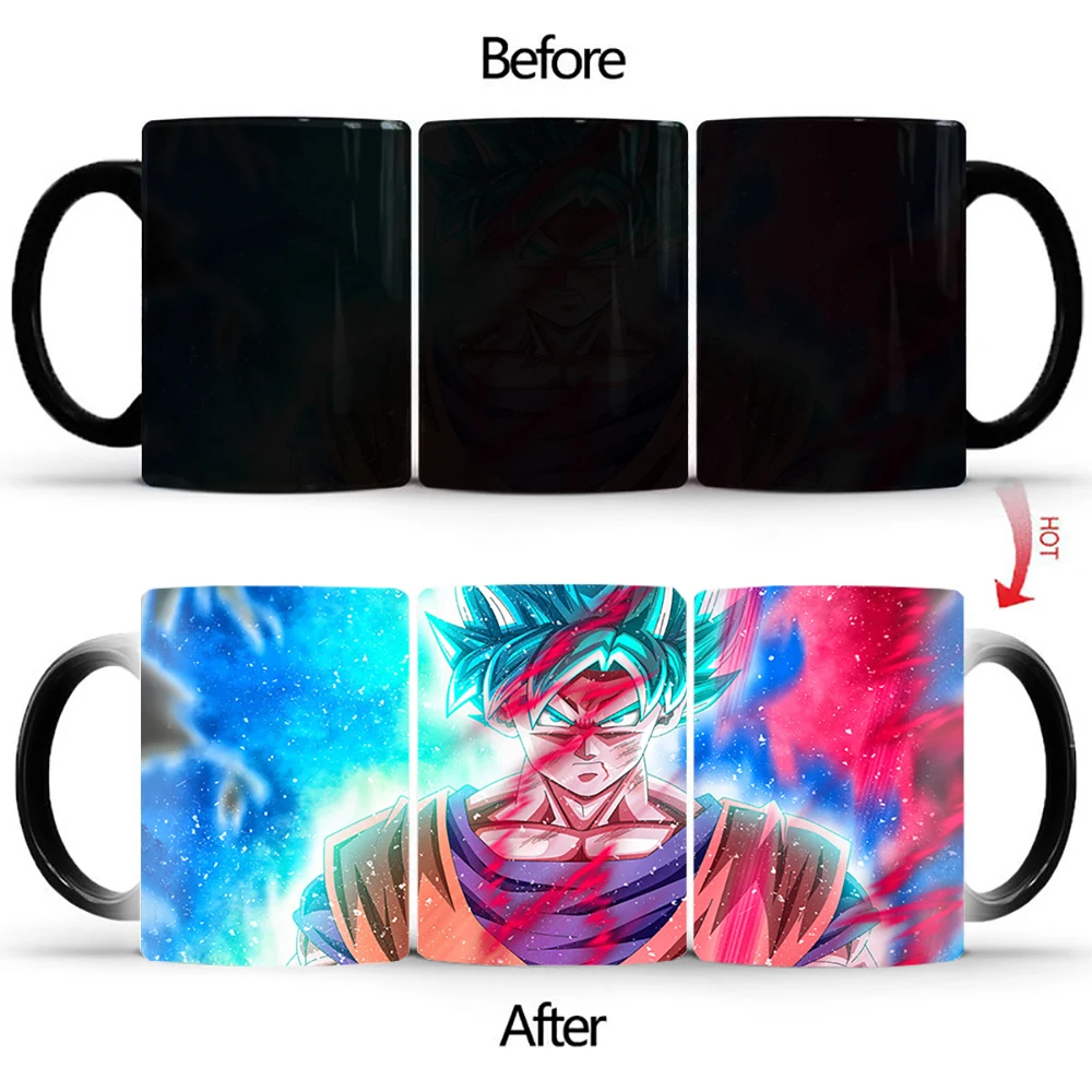 

Hot sale Color cartoon characters coffee mug balck cup Ceramic teacup changing color cool modern keepsake mugs BSKT-186