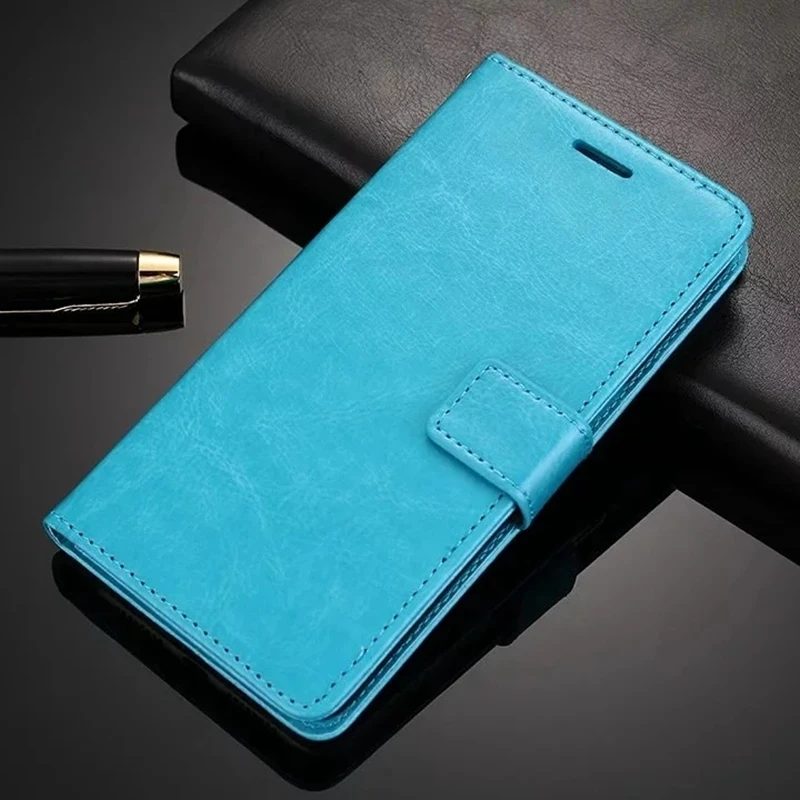 Blue Ударопрочный кожаный флип-кошелек на 360 градусов, мягкий чехол для iphone XS 11 Pro MAX X 10 XR 6 7 8 6S Plus 5 5S SE XSMax - Цвет: Blue