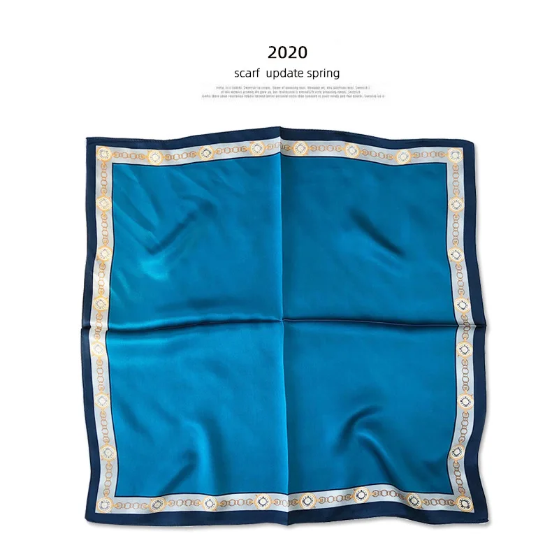 

New Arrival 100% Pure Silk Scarf Pashmina Hijab 2020 Brand Poncho Bandana Foulard Scarves 53*53 Cm Shawl Wrap For Women Lady