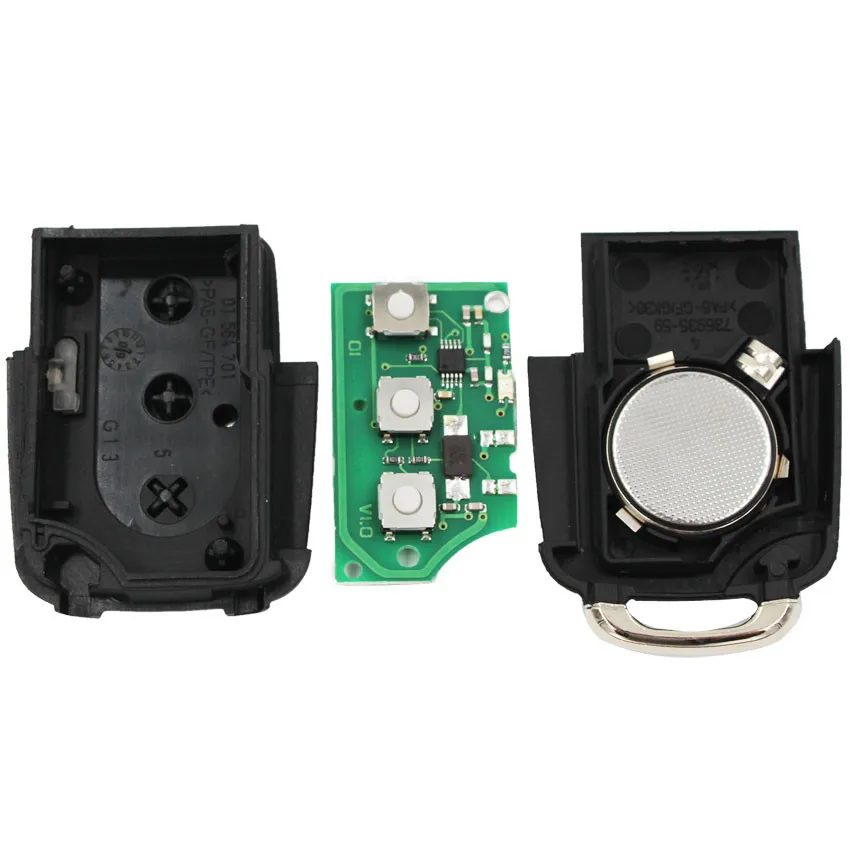 3 кнопки 433 МГц/434 МГц пульт дистанционного управления для ключа VW #1K0 959 753 N Volkswagen