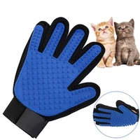 pet cat dog glove deshedding brush glove touch gentle cat beauty products back massage fur washing bathing comb cleaning brush