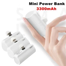 Mini Power Bank 3300mAh Portable Phone Charger Poverbank External Battery Charging For iPhone Xiaomi Samsung Travel Charger