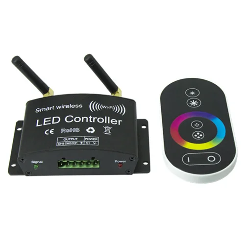 Black Wifi светодиодный RGB пульт дистанционного управления DC12-24V RF сенсорный пульт управления 3 канала с помощью приложения Android/IOS для SMD5050 3528 RGB светодиодная лента - Color: Black