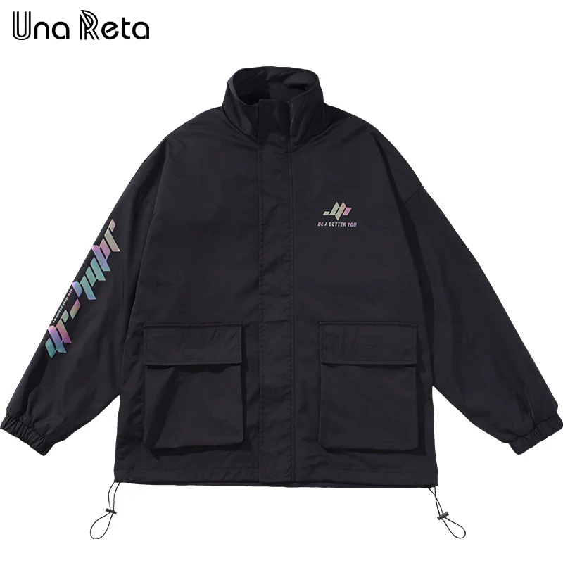 Мужская куртка Una Reta новая уличная в стиле хип хоп модная японском со