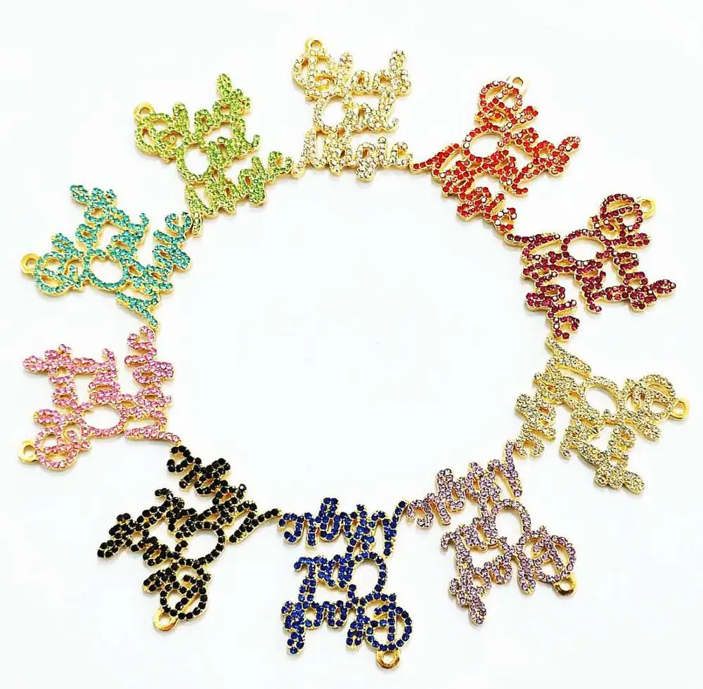 

10pcs letter charms for women DIY jewelry accessories L50