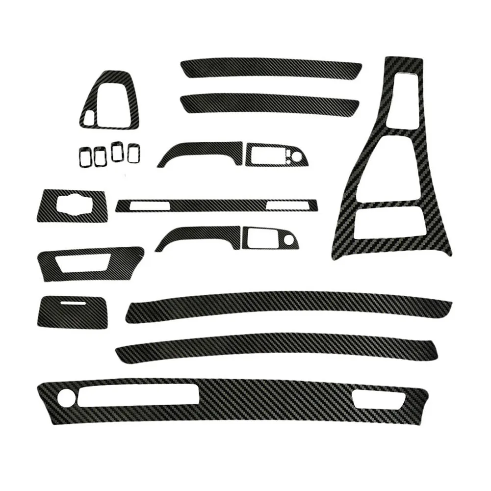 

Car Interior 3D Wrap Trim Decal Glossy Carbon Fiber Fit For BMW 3 Series E90 2005-2013 LHD Car Styling Accessories
