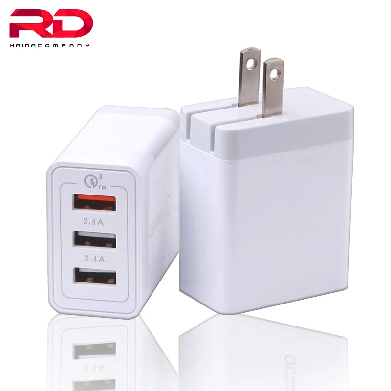 Настенное зарядное устройство quick charge 3 0 9V 12V EU/US 5V/2.4A штепсельная вилка EU Быстрая