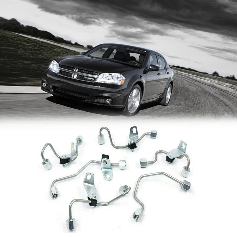

Car Fuel Injector Lines Set of 6 for Dodge Cummins 5.9L 03-09 5086871AA