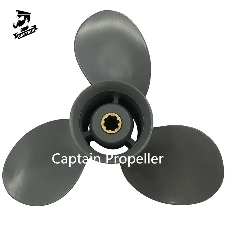 Подвесной двигатель с пропеллером Captain 9 1/4X9 для Honda BF8D BF9.9D BF9.9 BF15A BF15D BF20D 8 зубьев