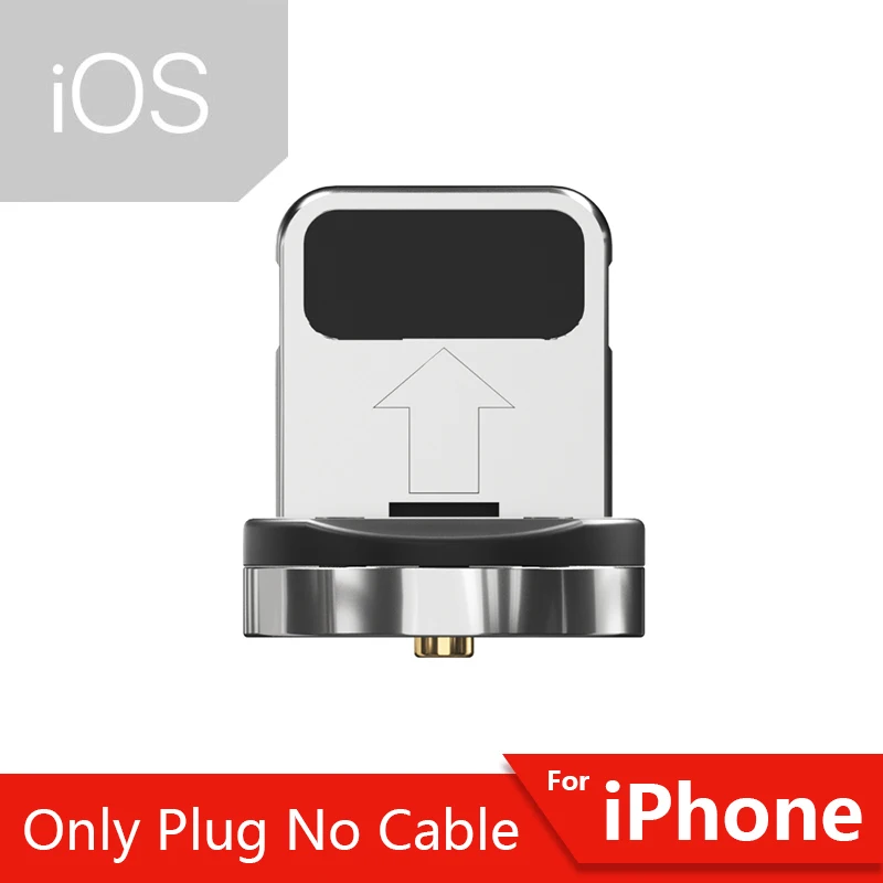 Only IOS Plug Essager 1/2 м Магнитный кабель Micro usb type C адаптер зарядное устройство Быстрая зарядка для iPhone 11 XR X Xiaomi Redmi Магнитный шнур для телефона - Цвет: Only IOS Plug
