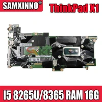 for lenovo thinkpad x1 carbon 7th gen x1 yoga 4th gen laptop motherboard with cpu i5 8265u 8365 ram 16g 100 test work