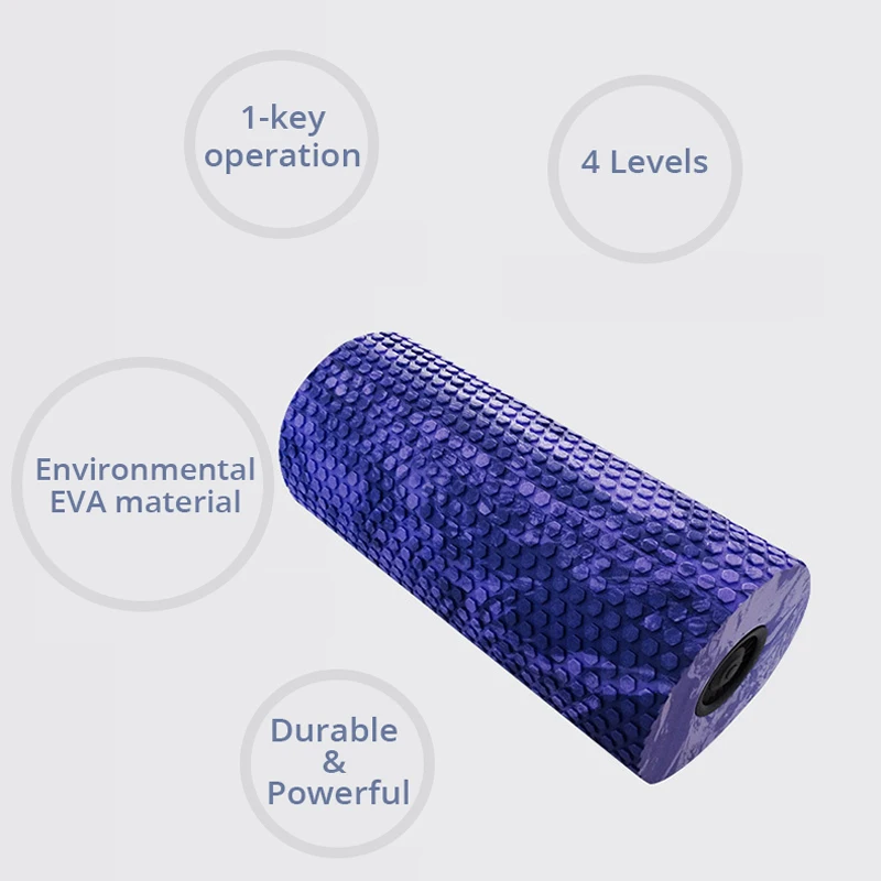 Электрический пенный роликовый массажер прочный экологичный материал EVA мощный