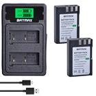 Аккумулятор Batmax EN-EL9 EN-EL9a EN EL9 + двойное зарядное устройство USB с ЖК-дисплеем и портом Type C для камеры Nikon EN-EL9a D40 D60 D40X D5000 D3000