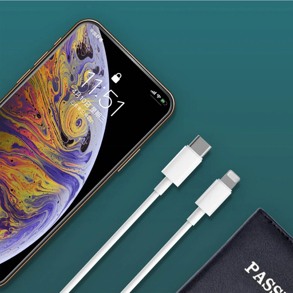 Быстро PD18W USB C Мощность адаптер стены Зарядное устройство Сертифицированный C94 чип USB-C кабель для ios 11/12/13 iPad мини iPhone 8/X/XS/11/11 Pro