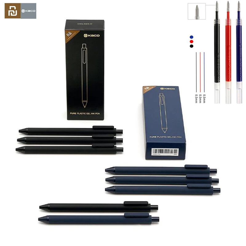 Ручка для подписи 0 5 мм черная белая синяя АБС пластик гладкие чернила студентов