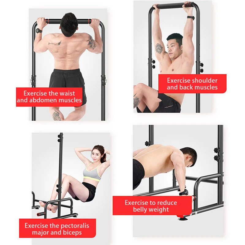 Многофункциональная стойка для приседаний с регулировкой высоты и 5 насадками