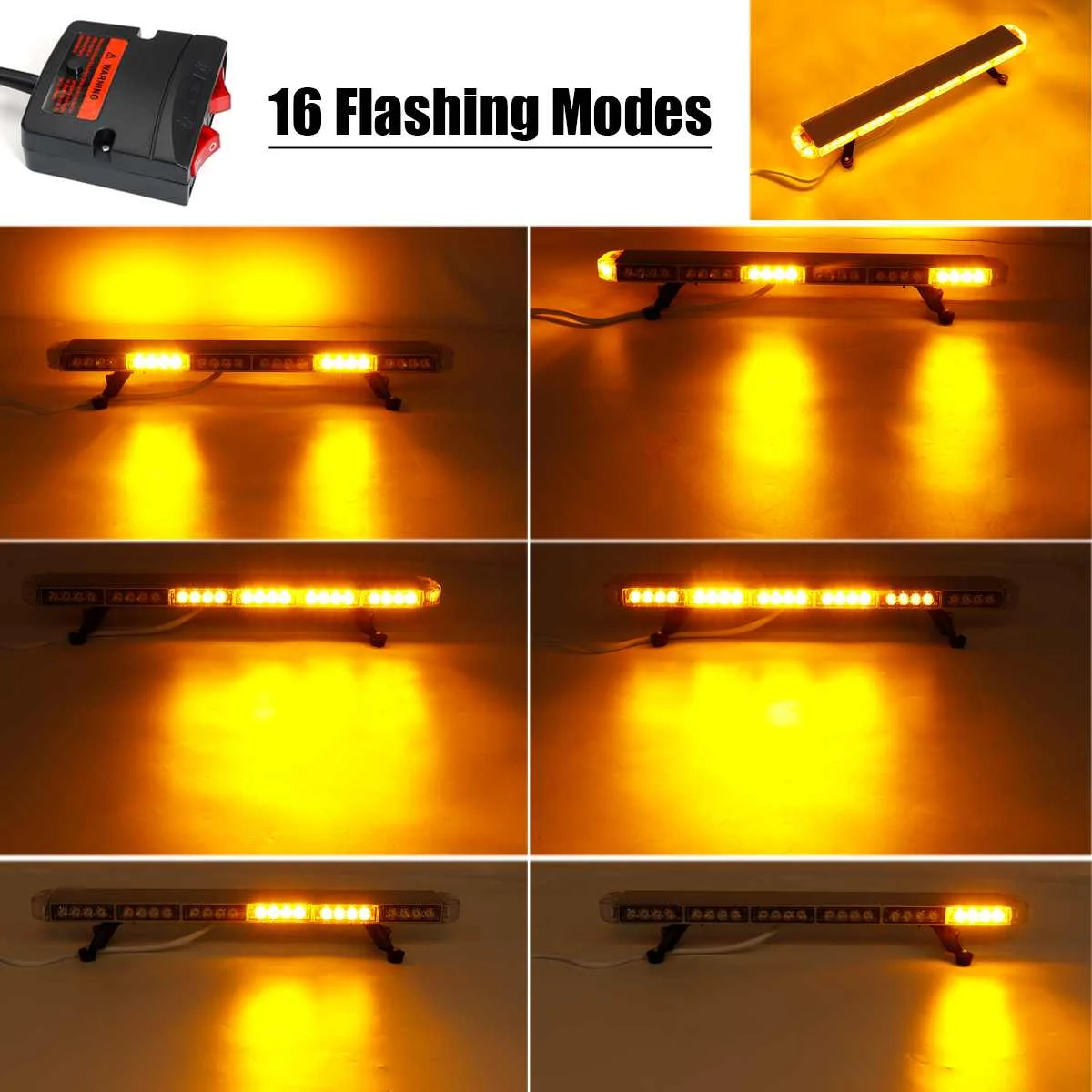 Автомобильный светодиодный стробоскоп с 22 &quotна 45 6&quot предупреждающий