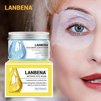 lanbena collagen eye patches 50 pcs eye bags removal wrinkles circles retinol vc hyaluronic acid eyes sleep mask face skin care