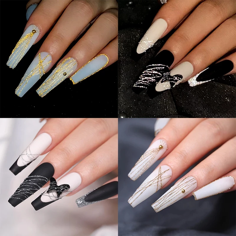 Искусственная Серебряная Золотая линия для фотографирования рисунок фотография