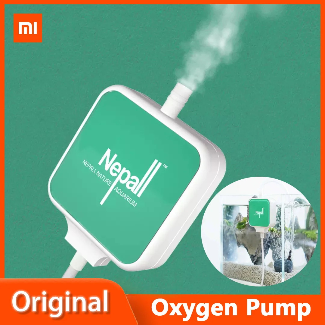 

Xiaomi Nepall Aquarium Fish Tank Oxygen Air Pump Compressor Mute Mini Energy Saving Aeration for Home Store Fish Supply